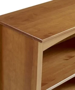 Camaflexi 6 Tier Shaker Style Open Storage Organization Bookshelf Wood Bookcase Shelf Unit w/ 4 Adjustable and 2 Fixed Shelves, Brown Cherry Finish -Bookshelves Sales Shop unnamed file 3732