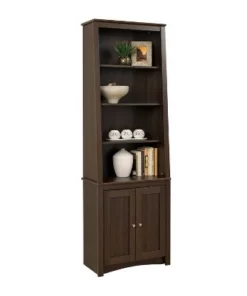 Tall Slant-Back Bookcase with 2 Shaker Doors Espresso - Prepac 10 Tall Slant-Back Bookcase with 2 Shaker Doors Espresso - Prepac -Bookshelves Sales Shop unnamed file 3736