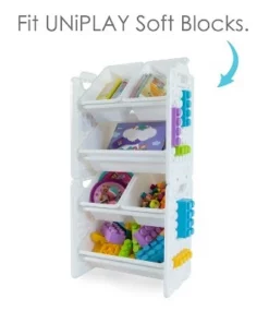 UNiPLAY Toy Organizer With 6 Removable Storage Bins and Block Play Panel, Multi-Size Bin Organizer -Bookshelves Sales Shop unnamed file 375