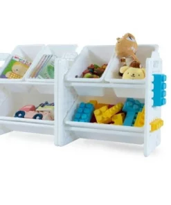 UNiPLAY Toy Organizer With 6 Removable Storage Bins and Block Play Panel, Multi-Size Bin Organizer -Bookshelves Sales Shop unnamed file 376