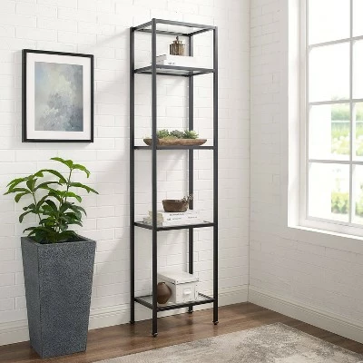 73" Aimee Narrow Etagere Oil Rubbed Bronze - Crosley 5 73" Aimee Narrow Etagere Oil Rubbed Bronze - Crosley - Image 3
