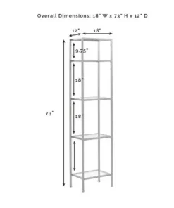 73" Aimee Narrow Etagere Oil Rubbed Bronze - Crosley 9 73" Aimee Narrow Etagere Oil Rubbed Bronze - Crosley -Bookshelves Sales Shop unnamed file 3768