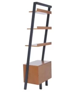 71.96" Lavina 3 Shelves and 1 Door Etagere Natural/Charcoal - Safavieh -Bookshelves Sales Shop unnamed file 3781