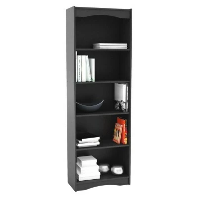 72" Hawthorn Tall Adjustable Bookcase - CorLiving Black 5 72" Hawthorn Tall Adjustable Bookcase - CorLiving Black - Image 3