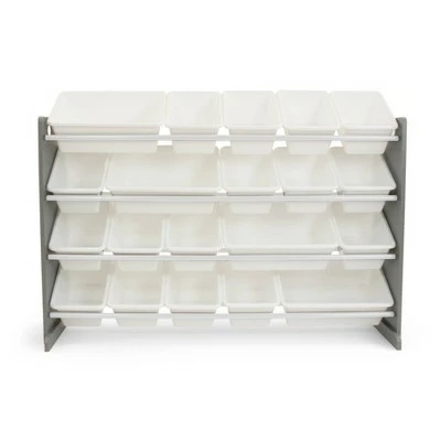 XL Toy Organizer with 20 Bins Inspire Collection Gray/White - Humble Crew 4 XL Toy Organizer with 20 Bins Inspire Collection Gray/White - Humble Crew - Image 2