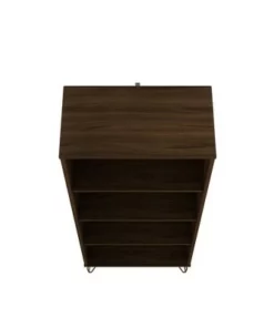 Rockefeller 4 Shelf Bookcase - Manhattan Comfort Black -Bookshelves Sales Shop unnamed file 3819