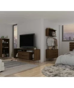 Rockefeller 4 Shelf Bookcase - Manhattan Comfort Black -Bookshelves Sales Shop unnamed file 3822