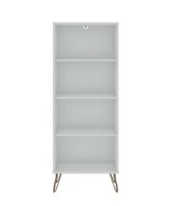 Rockefeller 4 Shelf Bookcase - Manhattan Comfort Black -Bookshelves Sales Shop unnamed file 3823