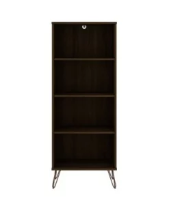 Rockefeller 4 Shelf Bookcase - Manhattan Comfort Black -Bookshelves Sales Shop unnamed file 3825