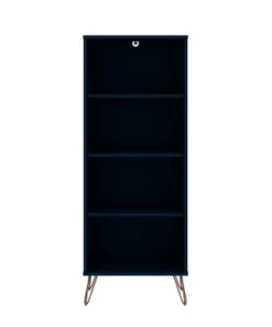 Rockefeller 4 Shelf Bookcase - Manhattan Comfort Black -Bookshelves Sales Shop unnamed file 3826