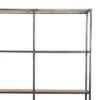 74" Metal Etagere with 4 Drawers and 4 Shelves Brown/Black - Benzara