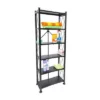 Origami 6 Tier Classic Stamped Steel Bookcase Organizer Storage Rack, Black -Bookshelves Sales Shop unnamed file 386