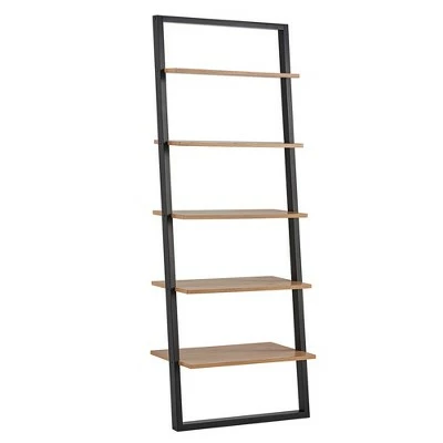 Phyliss White Metal Leaning Ladder Shelves - Inspire Q Espresso 10 Phyliss White Metal Leaning Ladder Shelves - Inspire Q Espresso - Image 8