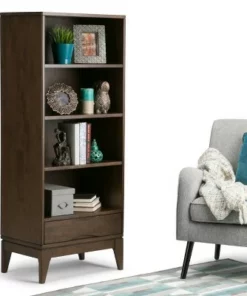 Pearson Bookcase with Storage - Wyndenhall Walnut Brown