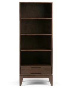 Pearson Bookcase with Storage - Wyndenhall Walnut Brown -Bookshelves Sales Shop unnamed file 3890