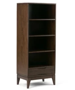 Pearson Bookcase with Storage - Wyndenhall Walnut Brown -Bookshelves Sales Shop unnamed file 3895