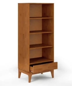 Pearson Bookcase with Storage - Wyndenhall Walnut Brown -Bookshelves Sales Shop unnamed file 3896