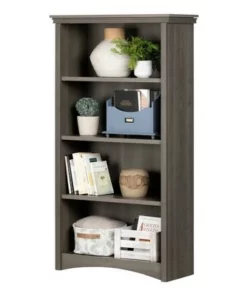 58.12" Gascony 4 Shelf Bookcase - South Shore Gray Maple -Bookshelves Sales Shop unnamed file 3927