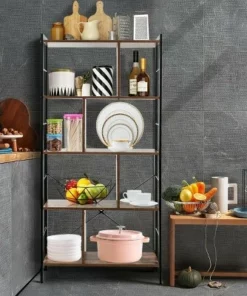 Costway 4-Tier Bookcase Industrial Bookshelf Floor Standing Storage Rack -Bookshelves Sales Shop unnamed file 393