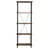 Ronay Rustic Industrial Etagere Bookshelf - Inspire Q Oak