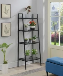 4 Tier Metal Plant Stand - Breighton Home White