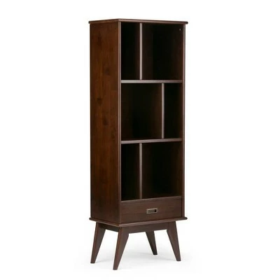 Tierney Solid Hardwood Mid Century Bookcase and Storage Unit - WyndenHall Teak 12 Tierney Solid Hardwood Mid Century Bookcase and Storage Unit - WyndenHall Teak - Image 10