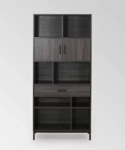 Fuller Contemporary Cube Unit Bookcase - Christopher Knight Home Dark Gray -Bookshelves Sales Shop unnamed file 3989