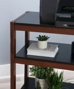 29.5" Sierah Low Bookcase - Linon Black/walnut -Bookshelves Sales Shop unnamed file 3997