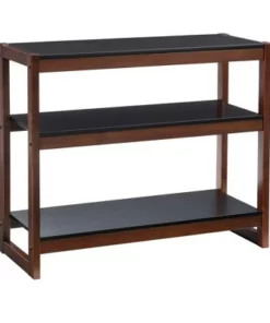 29.5" Sierah Low Bookcase - Linon Black/walnut -Bookshelves Sales Shop unnamed file 3999