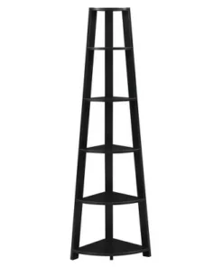 Breighton Home Newport 5 Tier Corner Bookshelf - Johar Furniture Gray -Bookshelves Sales Shop unnamed file 4003