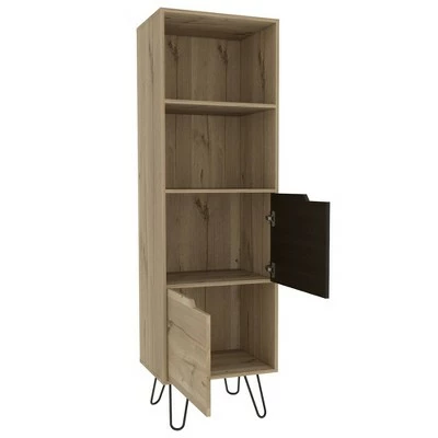 67" Aster 2 Tier Shelf Slim Bookshelf Light Wood - RST Brands 4 67" Aster 2 Tier Shelf Slim Bookshelf Light Wood - RST Brands - Image 2