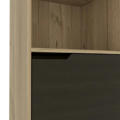 67" Aster 2 Tier Shelf Slim Bookshelf Light Wood - RST Brands 5 67" Aster 2 Tier Shelf Slim Bookshelf Light Wood - RST Brands - Image 3