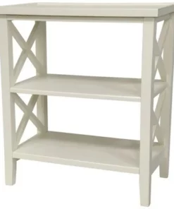 Oriental Furniture 26.5" Architectural Book Case Table White -Bookshelves Sales Shop unnamed file 4021