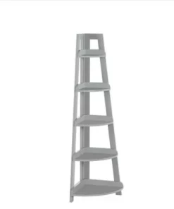 Kids' 5 Tier Corner Ladder Shelf - RiverRidge Home Gray