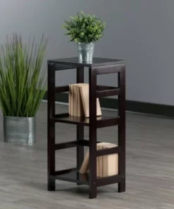 29.21" 2 Tier Leo Shelf Storage or Bookshelf Narrow Espresso Finish - Winsome -Bookshelves Sales Shop unnamed file 4050