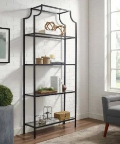80" Aimee Glass Etagere Oil Rubbed Bronze - Crosley -Bookshelves Sales Shop unnamed file 4073