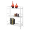 33" 3 Tier Wide Folding Metal Shelf White - Breighton Home 2 33" 3 Tier Wide Folding Metal Shelf White - Breighton Home -Bookshelves Sales Shop unnamed file 4091