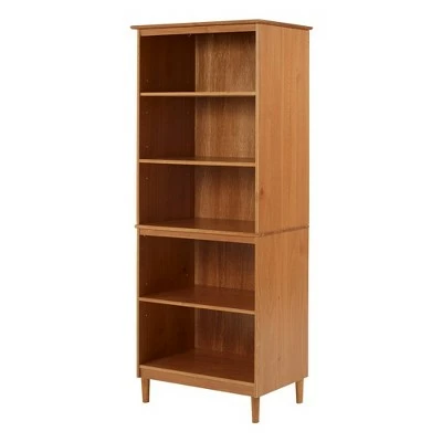 70" Murray High Rise Solid Wood Bookcase - Saracina Home White 4 70" Murray High Rise Solid Wood Bookcase - Saracina Home White - Image 2