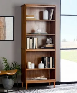 70" Murray High Rise Solid Wood Bookcase - Saracina Home White 10 70" Murray High Rise Solid Wood Bookcase - Saracina Home White -Bookshelves Sales Shop unnamed file 4095