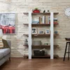 62.4" Talia 5 Shelf Bookcase Walnut/White - miBasics -Bookshelves Sales Shop unnamed file 4103