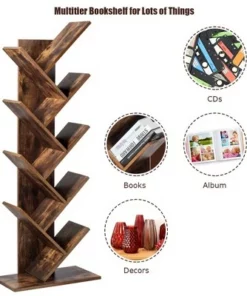Costway Tree Bookshelf 8-Tier Bookcase Free Standing Book Rack Display Stand -Bookshelves Sales Shop unnamed file 415