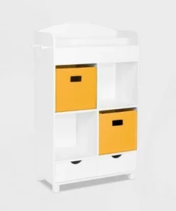 RiverRidge Home Kids' Book Nook Collection Cubby Storage Cabinet and Bookrack with 2 Bins - RiverRidge Yellow 17 RiverRidge Home Kids' Book Nook Collection Cubby Storage Cabinet and Bookrack with 2 Bins - RiverRidge Yellow -Bookshelves Sales Shop unnamed file 4155
