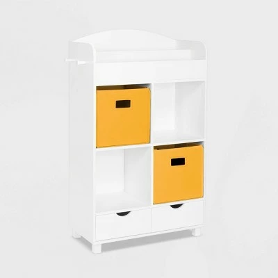 RiverRidge Home Kids' Book Nook Collection Cubby Storage Cabinet and Bookrack with 2 Bins - RiverRidge Yellow 9 RiverRidge Home Kids' Book Nook Collection Cubby Storage Cabinet and Bookrack with 2 Bins - RiverRidge Yellow - Image 7