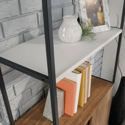 59.56" 2 Open Shelves Tremont Row Vertical Bookcase Sindoori Mango - Sauder 5 59.56" 2 Open Shelves Tremont Row Vertical Bookcase Sindoori Mango - Sauder - Image 3