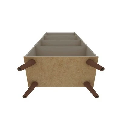 Hampton 4 Shelf Bookcase - Manhattan Comfort Black 10 Hampton 4 Shelf Bookcase - Manhattan Comfort Black - Image 8