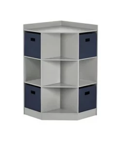 5pc Kids' Corner Cabinet Set with 4 Bins Set - RiverRidge Home Gray/turquoise/aqua 20 5pc Kids' Corner Cabinet Set with 4 Bins Set - RiverRidge Home Gray/turquoise/aqua -Bookshelves Sales Shop unnamed file 4204