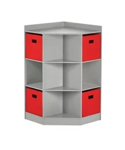 5pc Kids' Corner Cabinet Set with 4 Bins Set - RiverRidge Home Gray/turquoise/aqua 23 5pc Kids' Corner Cabinet Set with 4 Bins Set - RiverRidge Home Gray/turquoise/aqua -Bookshelves Sales Shop unnamed file 4207
