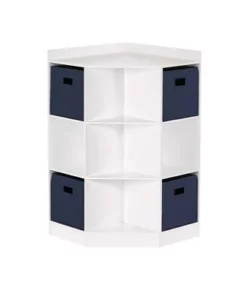 5pc Kids' Corner Cabinet Set with 4 Bins Set - RiverRidge Home Gray/turquoise/aqua 24 5pc Kids' Corner Cabinet Set with 4 Bins Set - RiverRidge Home Gray/turquoise/aqua -Bookshelves Sales Shop unnamed file 4208