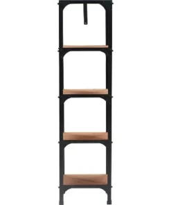 59.25" Overland Bookshelf Wood and Black Metal - Serta -Bookshelves Sales Shop unnamed file 4213