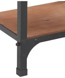 59.25" Overland Bookshelf Wood and Black Metal - Serta -Bookshelves Sales Shop unnamed file 4215